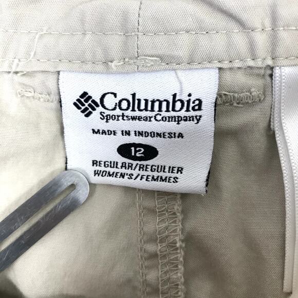 COLUMBIA Cotton Cargo Pant Women 12 Hiking Travel Outdoor Gorpcore Grunge Baggy - Picture 9 of 10